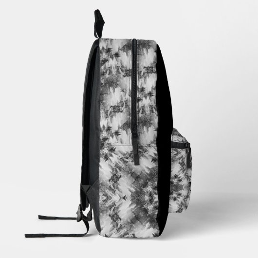 美的エレガント抽象芸術 プリントバックパック (左)