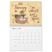 美的エレガント美的肯定2025 カレンダー (2月 2027)