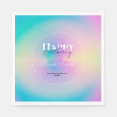 美的オーラカラフル前向きグラディエント スタンダードランチョンナプキン (正面)