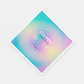 美的オーラカラフル前向きグラディエント スタンダードランチョンナプキン (角)