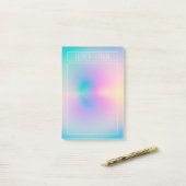 美的オーラカラフル前向きグラディエント ポストイット (デスク上)