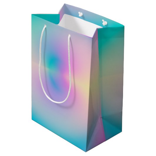 美的オーラカラフル前向きグラディエント ミディアムペーパーバッグ (裏面アングル)