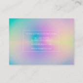美的オーラカラフル前向きグラディエント 名刺 (裏面)