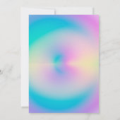 美的オーラカラフル前向きグラディエント 招待状 (裏面)