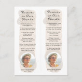 美的カスタム写真追悼式しおり シーズンカード (正面)