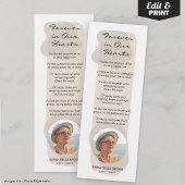 美的カスタム写真追悼式しおり シーズンカード