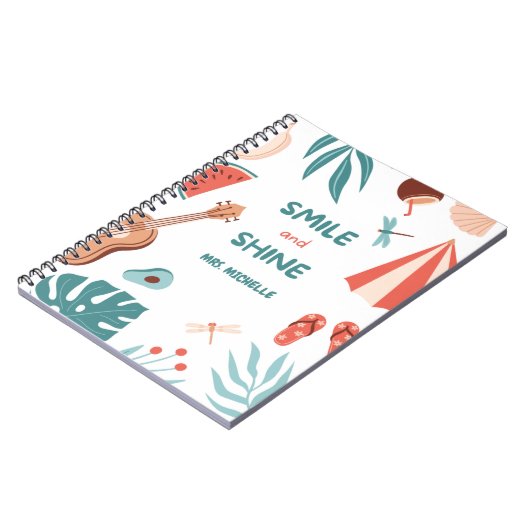 美的カラフル引用文先生ギフト ノートブック (左側)