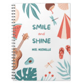 美的カラフル引用文先生ギフト ノートブック (正面)