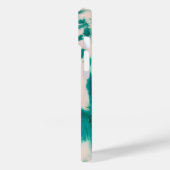 美的グリーン絞り染め背景 Case-Mate iPhoneケース (裏面 / 左)