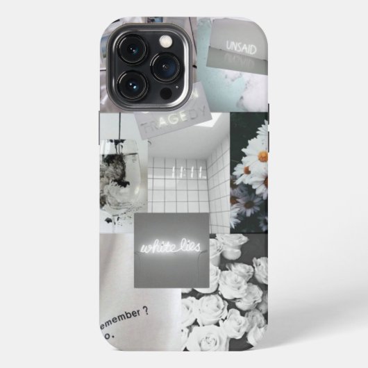 美的コラージュ壁紙 iPhoneケース (裏面)