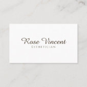 美的シンプルスパモダン美しいウェルネスクリーン 名刺 (裏面)