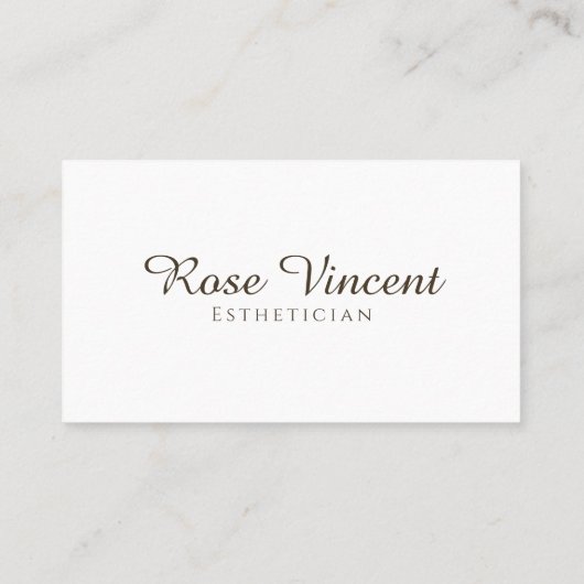 美的シンプルスパモダン美しいウェルネスクリーン 名刺 (裏面)