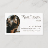 美的シンプルスパモダン美しいウェルネスクリーン 名刺 (正面)