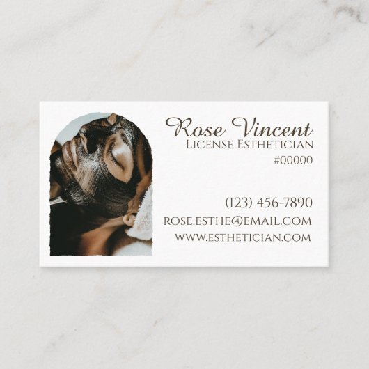 美的シンプルスパモダン美しいウェルネスクリーン 名刺 (正面)