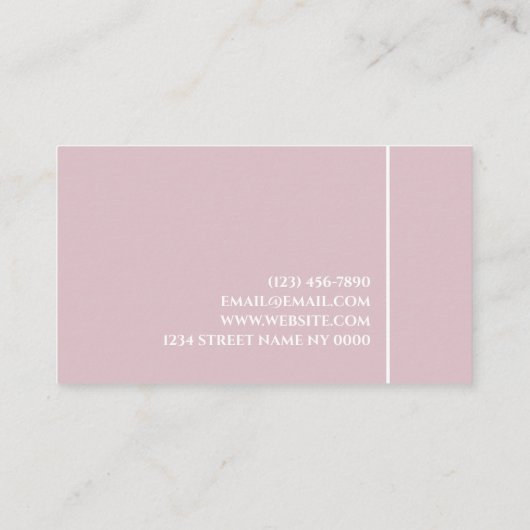 美的ナース注射器美容外科医 名刺 (裏面)