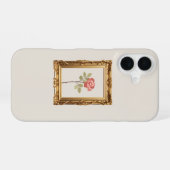 美的バラフレーム電話ケース iPhone 16ケース (裏面横)