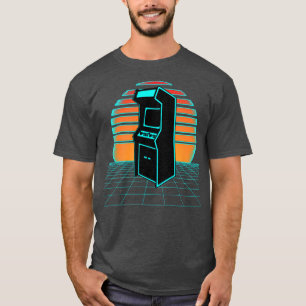美的ビデオゲームアーケードゲーム機80s Sty Tシャツ
