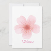 美的フラワーアート 招待状 (裏面)