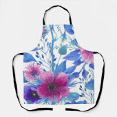 美的フローラのシームレスなパターン エプロン (正面)