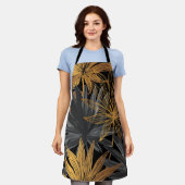 美的フローラのシームレスなパターン エプロン (着用した状態)