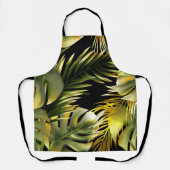 美的フローラのシームレスなパターン エプロン (正面)