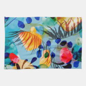 美的フローラのシームレスなパターン キッチンタオル (横)