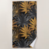 美的フローラシャワーカーテン ビーチタオル (正面)