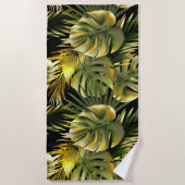 美的フローラシャワーカーテン ビーチタオル (正面)