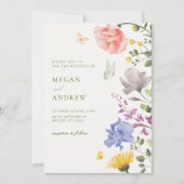 美的フローラ庭園の結婚式 招待状 (正面)