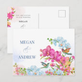 美的フローラ結婚式招待状 ポストカード (正面/裏面)