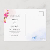 美的フローラ結婚式招待状 ポストカード (裏面)
