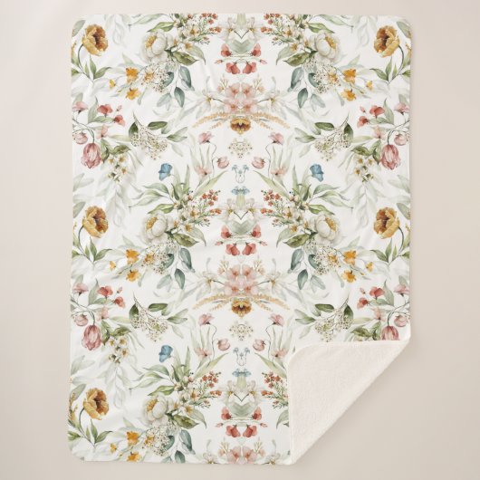 美的フローラ シェルパブランケット (正面)