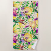 美的フローラ ビーチタオル (正面)