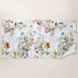 美的フローラ ビーチタオル