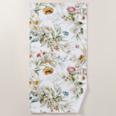 美的フローラ ビーチタオル (正面)