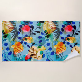 美的フローラ ビーチタオル