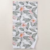 美的フローラ ビーチタオル (正面)