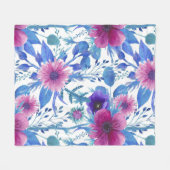 美的フローラ フリースブランケット (正面(横))