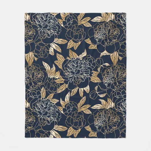 美的フローラ フリースブランケット (正面)