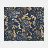 美的フローラ フリースブランケット (正面(横))