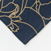 美的フローラ フリースブランケット (角)