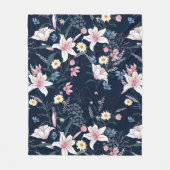 美的フローラ フリースブランケット (正面)