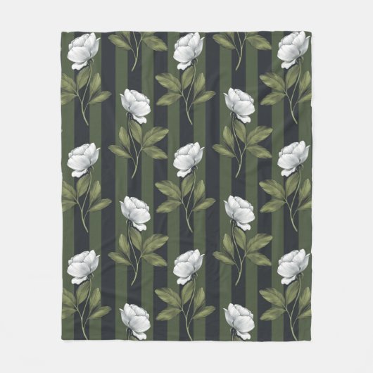 美的フローラ フリースブランケット (正面)