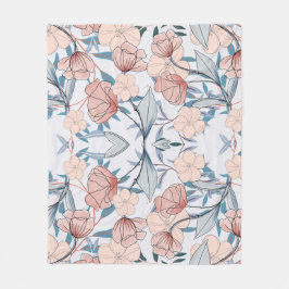 美的フローラ フリースブランケット