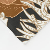 美的フローラ フリースブランケット (角)