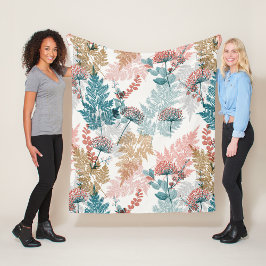 美的フローラ フリースブランケット