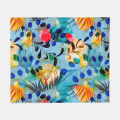 美的フローラ フリースブランケット (正面(横))