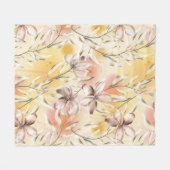 美的フローラ フリースブランケット (正面(横))