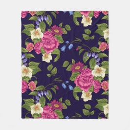 美的フローラ フリースブランケット