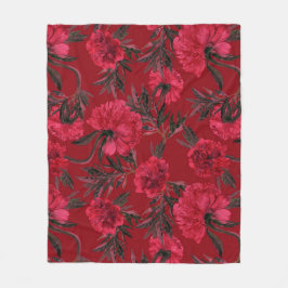 美的フローラ フリースブランケット